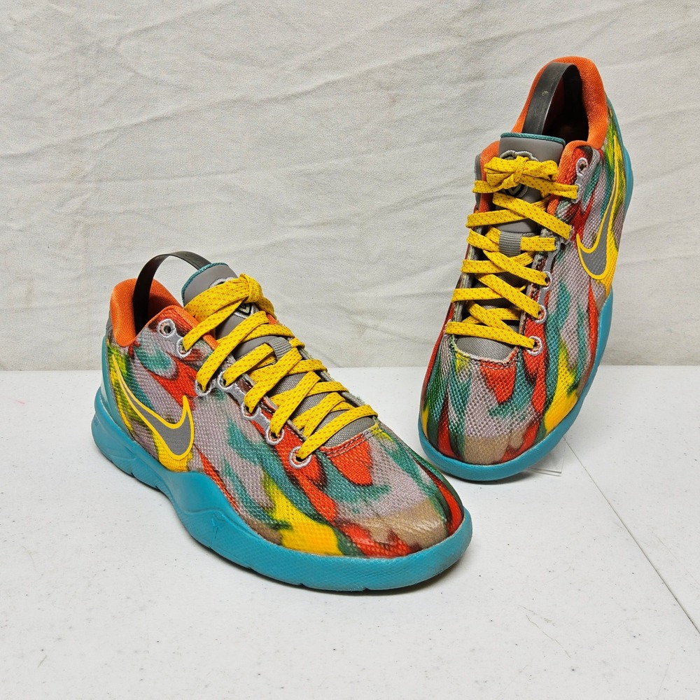 Nike Kobe 8 Protro Venice Beach Kids Size 1Y Multi Color HF7320-001 Basketball